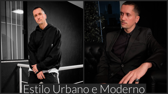 Roupa Look urbano moderno masculino